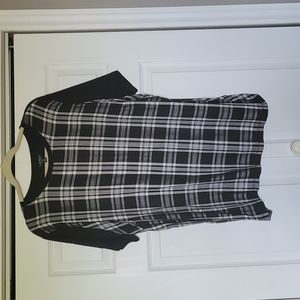 Lauren size 3X plaid short sleeved top.